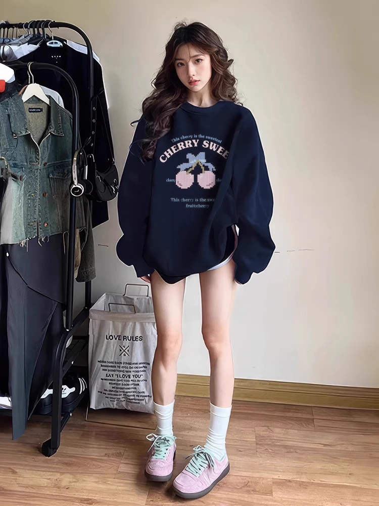 plus Size 300 Pounds American College Style Hoodless Sweatshirt Women's Autumn Winter Loose Versatile Casual Thickened Fleece...
plus Size 300 Pounds American College Style Hoodless Sweatshirt Women's Autumn Winter Loose Versatile Casual Thickened Fleece...