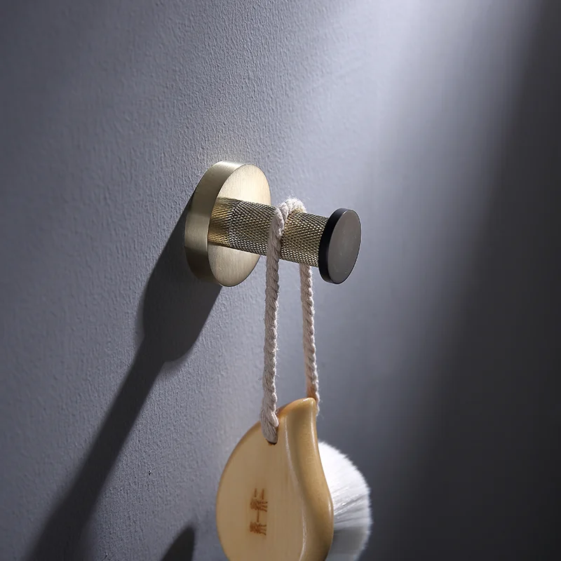 Brushed Gold Black Stainless Steel Wall-mounted Bathroom Shelf Paper Towel Holder Toilet Brush Bath Robe Hook Soap Dispenser
Brushed Gold Black Stainless Steel Wall-mounted Bathroom Shelf Paper Towel Holder Toilet Brush Bath Robe Hook Soap Dispenser