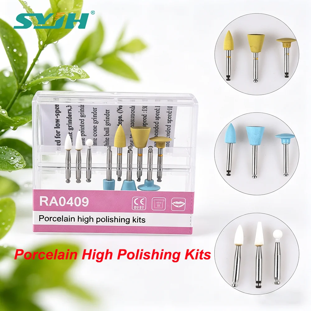 SYJH Dental Porcelain High Polishing Kits Polishing Grinding Head For Low Speed Contra Angle Handpice Dentistry Equipment Tools
SYJH Dental Porcelain High Polishing Kits Polishing Grinding Head For Low Speed Contra Angle Handpice Dentistry Equipment Tools