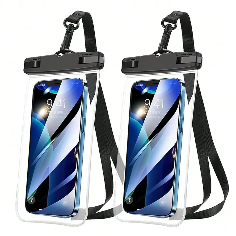 Waterproof Phone Pouch, New Lock Design Waterproof Phone Case With Lanyard IPX8 Waterproof Dry Bag Universal Beach Cruise Essent
Waterproof Phone Pouch, New Lock Design Waterproof Phone Case With Lanyard IPX8 Waterproof Dry Bag Universal Beach Cruise Essent