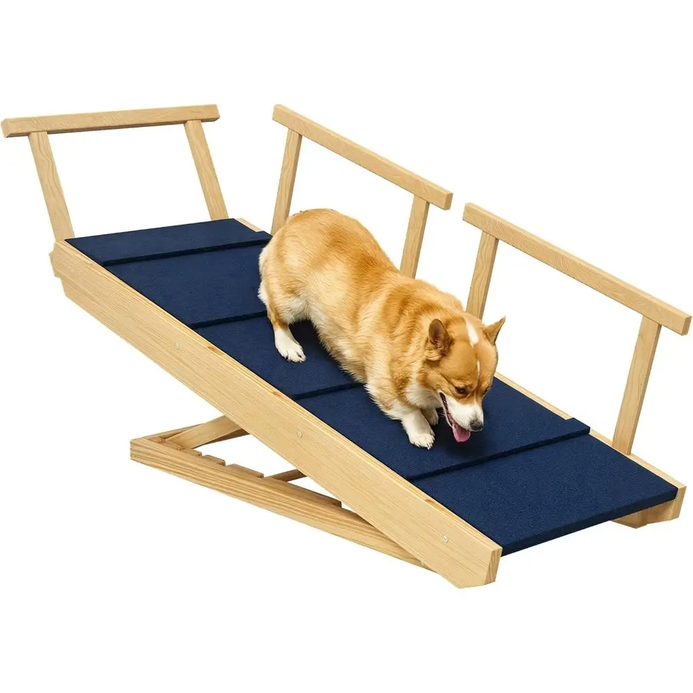 Adjustable Height Wooden Pet Stairs for Dogs with Non-Slip Mat - Ideal for Small to Large Dogs to Access Beds or Sofas, Natural
Adjustable Height Wooden Pet Stairs for Dogs with Non-Slip Mat - Ideal for Small to Large Dogs to Access Beds or Sofas, Natural