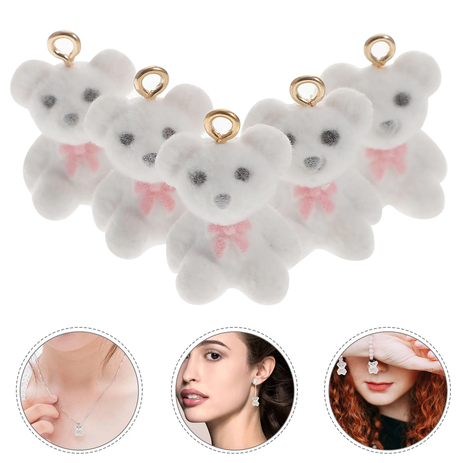 10 Pcs Bear Pendant Charms for Earrings Jewelry Making Cartoon Necklace Pendants Resin Travel
10 Pcs Bear Pendant Charms for Earrings Jewelry Making Cartoon Necklace Pendants Resin Travel