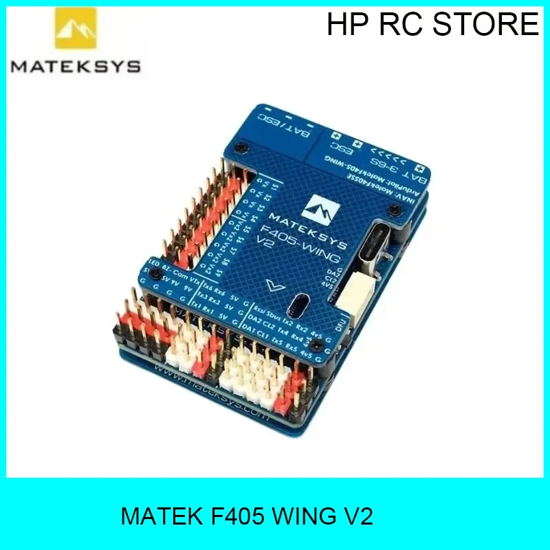 Полетный контроллер Matek MATEKSYS F405 WING V2 STM32F405RGT6 со встроенным ICM42688P OSD и слотом SD для ArduPilot / INAV, для радиоуправляемых авиамоделей
Полетный контроллер Matek MATEKSYS F405 WING V2 STM32F405RGT6 со встроенным ICM42688P OSD и слотом SD для ArduPilot / INAV, для радиоуправляемых авиамоделей