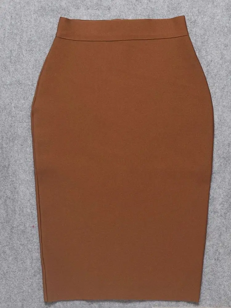 Brown Color Office Lady Pencil Knitted Bandage Skirt XL Knee Length Skirt Wholesale Fashion Knee Length Bodycon Skirt
Brown Color Office Lady Pencil Knitted Bandage Skirt XL Knee Length Skirt Wholesale Fashion Knee Length Bodycon Skirt
