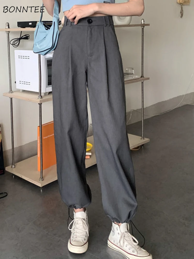 S-4XL Pants Women Leisure Streetwear Loose All-match Fashion Simple Harem Students Ankle-Length Design Attractive Pleated Chic
S-4XL Pants Women Leisure Streetwear Loose All-match Fashion Simple Harem Students Ankle-Length Design Attractive Pleated Chic