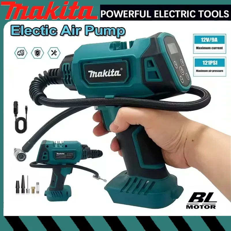 Аккумуляторный электрический воздушный насос Makita 18В, перезаряжаемый, автоматический, для накачки автомобильных шин, портативный, для дома и автомобиля
Аккумуляторный электрический воздушный насос Makita 18В, перезаряжаемый, автоматический, для накачки автомобильных шин, портативный, для дома и автомобиля