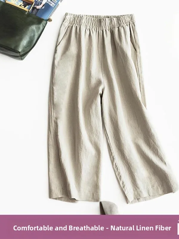 Loose Linen Wide Leg Pants Women's Artistic Retro Cotton Linen Seven-Foot Summer plus Size Fashionable Harlan Casual Straight...
Loose Linen Wide Leg Pants Women's Artistic Retro Cotton Linen Seven-Foot Summer plus Size Fashionable Harlan Casual Straight...