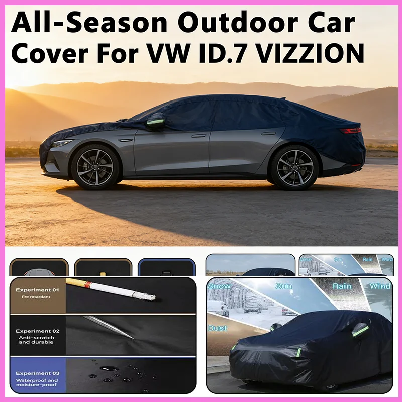 Полный автомобильный чехол для VW ID.7 VIZZION для наружного использования — водонепроницаемый снегозащитный солнцезащитный козырек, зимние и летние аксессуары для автозащиты
Полный автомобильный чехол для VW ID.7 VIZZION для наружного использования — водонепроницаемый снегозащитный солнцезащитный козырек, зимние и летние аксессуары для автозащиты