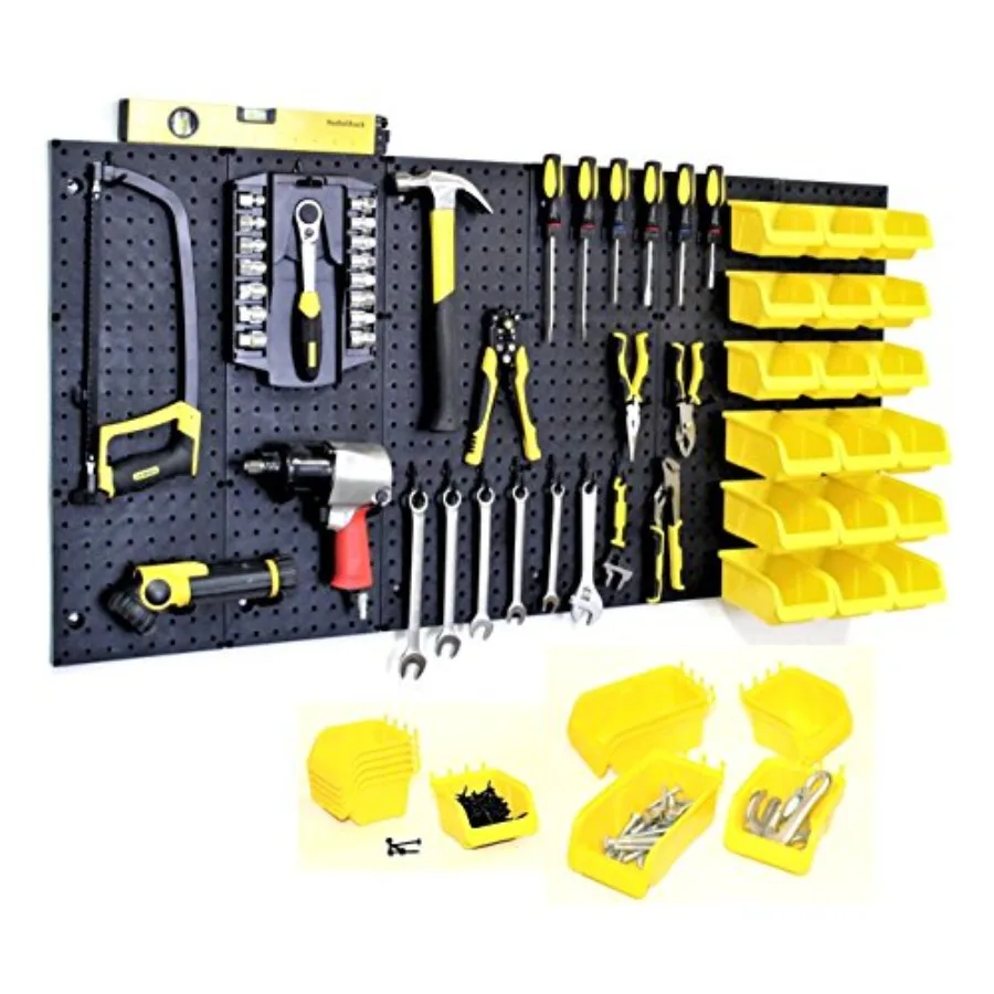 24" x 48" Pegboard Wall Organizer - Kit PK-312-B Peg Board Organizer Accessories for Garage pegboard Storage Tool and Craft Org
24" x 48" Pegboard Wall Organizer - Kit PK-312-B Peg Board Organizer Accessories for Garage pegboard Storage Tool and Craft Org