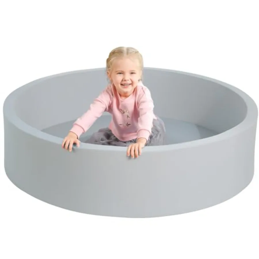 Extra Large Soft Foam Ball Pit for indoor playpen use, light gray sponge material, extra soft and safe for children and toddler
Extra Large Soft Foam Ball Pit for indoor playpen use, light gray sponge material, extra soft and safe for children and toddler