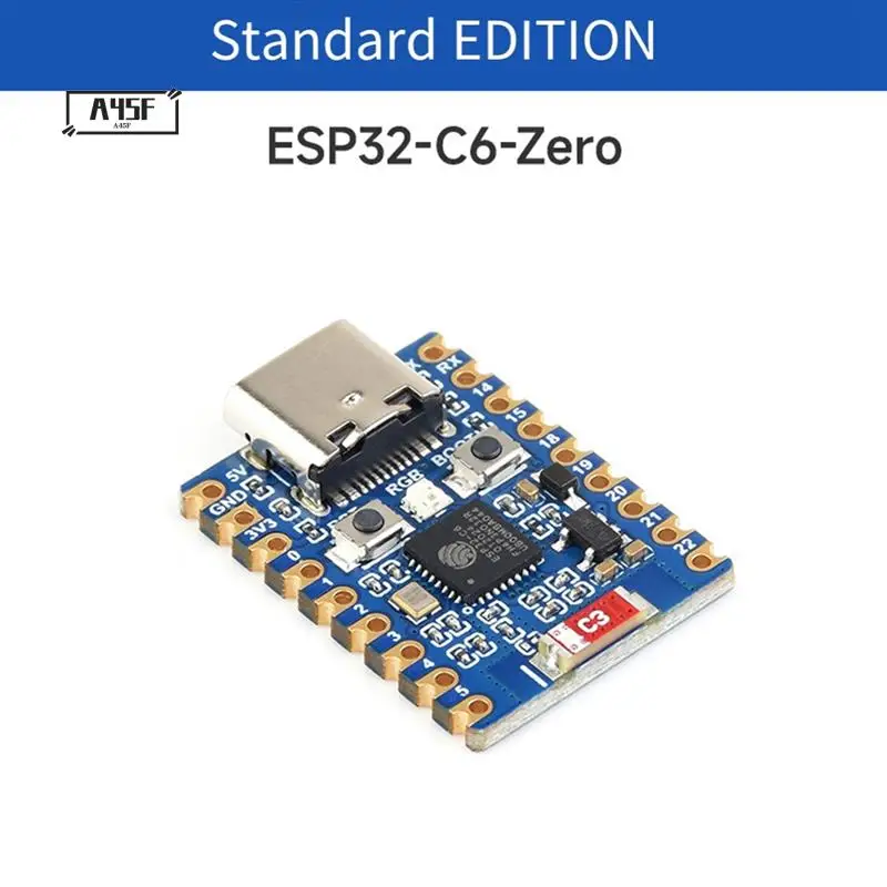 A45F-ESP32 C6 Zero Макетная плата Wi-Fi 6 ESP32 Мини-модуль Двойной процессор поддерживает модуль Wi-Fi Bluetooth LE 2,4 ГГц
A45F-ESP32 C6 Zero Макетная плата Wi-Fi 6 ESP32 Мини-модуль Двойной процессор поддерживает модуль Wi-Fi Bluetooth LE 2,4 ГГц