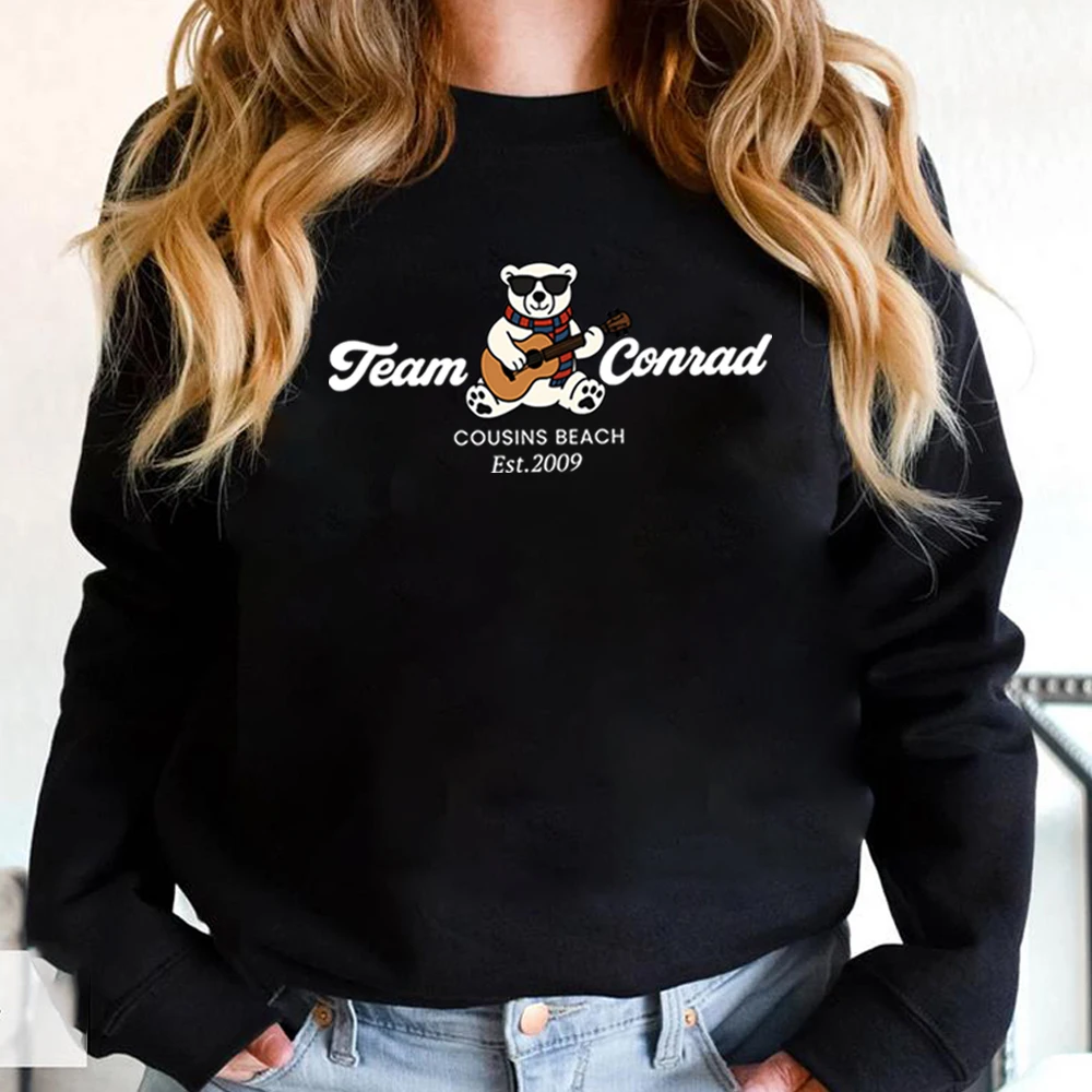 Cute Bear Graphic Sweatshirt Team Conrad Sweater Cousins Beach Est. 2009 Hoodie Retro The Summer I Turned Pretty Sweatshirts
Cute Bear Graphic Sweatshirt Team Conrad Sweater Cousins Beach Est. 2009 Hoodie Retro The Summer I Turned Pretty Sweatshirts