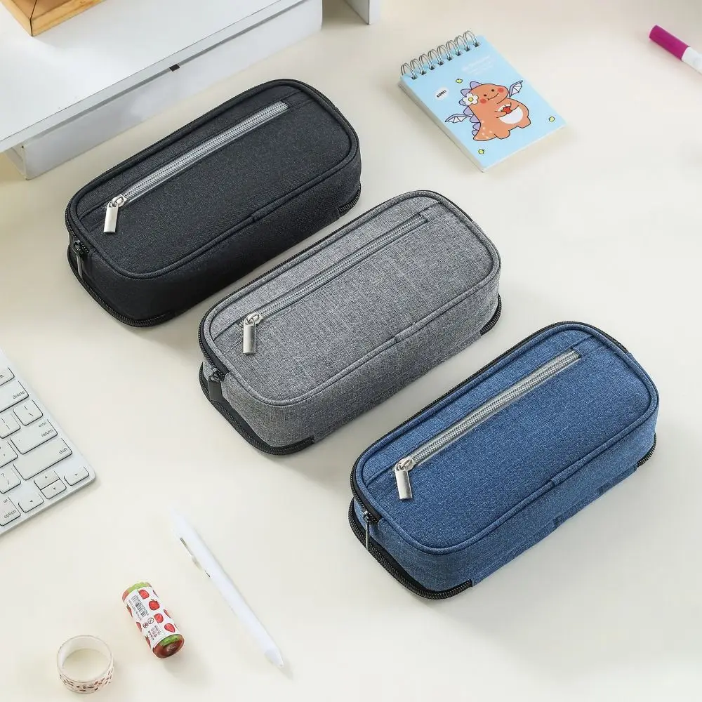 Solid Color Pencil Case 3 Layers Large Capacity Pen Organizer Pouch Zipper Closure Portable Pen Storage Bag School Supplies
Solid Color Pencil Case 3 Layers Large Capacity Pen Organizer Pouch Zipper Closure Portable Pen Storage Bag School Supplies