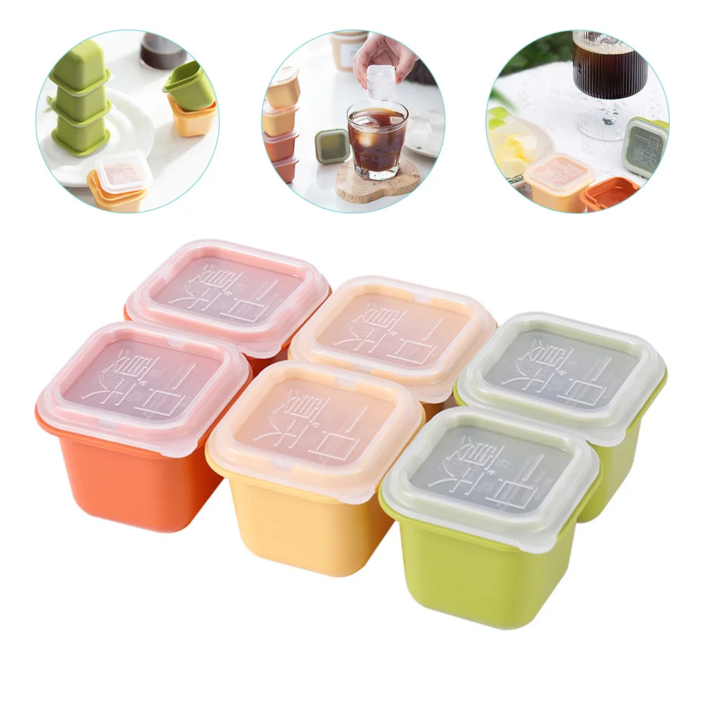 6pcs Cube Molds Single Ice Cube Maker Dustproof Lid Stackable Non-Stick Household Summer Ice Supply Tool Kitchen Barware
6pcs Cube Molds Single Ice Cube Maker Dustproof Lid Stackable Non-Stick Household Summer Ice Supply Tool Kitchen Barware