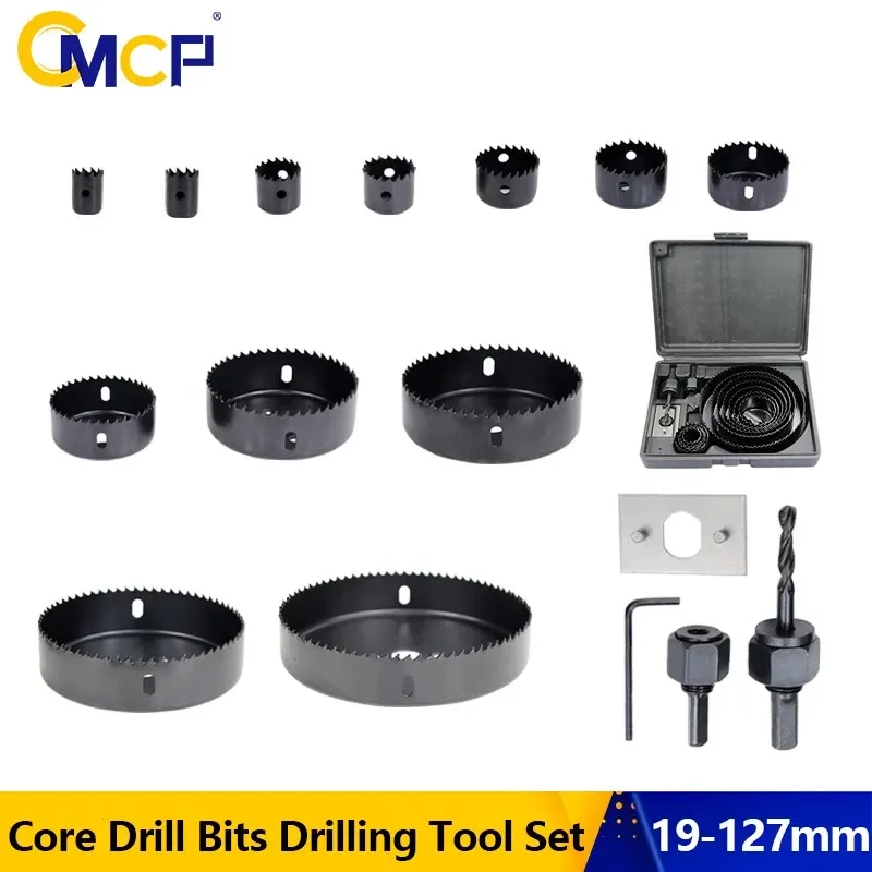 CMCP 8/11/16pcs Woodworking Hole Saw Set Drill Bit Carbon Steel Hole Cutter Set for Plasterboard Ceiling 19-64/64-127/19-127mm
CMCP 8/11/16pcs Woodworking Hole Saw Set Drill Bit Carbon Steel Hole Cutter Set for Plasterboard Ceiling 19-64/64-127/19-127mm