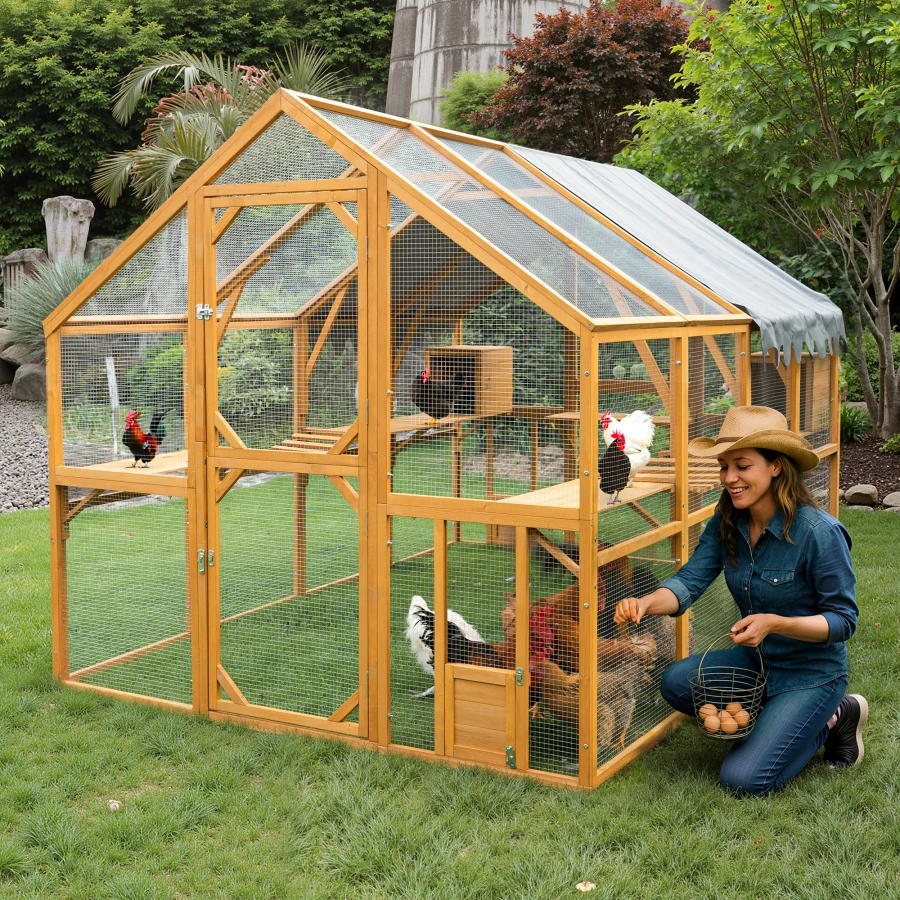 Outdoor Yellow Chicken Coop Enclosures 110" Large Kitten Playpen Upgrade Waterproof Cover
Outdoor Yellow Chicken Coop Enclosures 110" Large Kitten Playpen Upgrade Waterproof Cover