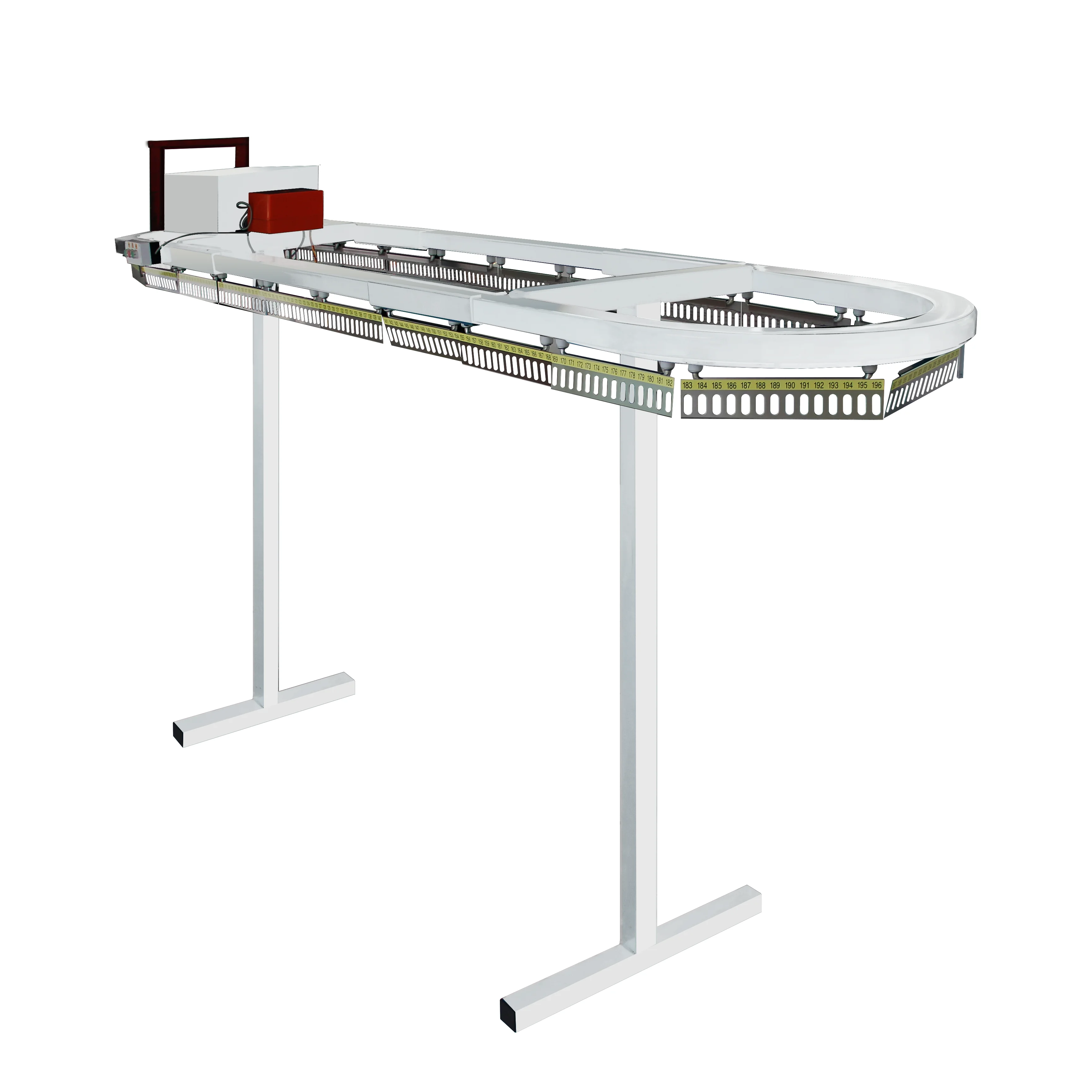 252pcs White Or Blue Color Electric Conveyor Belt For Garment Clothes In Factory Laundry Or Shop Use
252pcs White Or Blue Color Electric Conveyor Belt For Garment Clothes In Factory Laundry Or Shop Use
