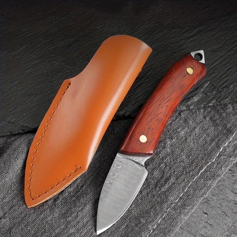 Outdoor Knife Portable Key Knife Damascus Knife Box Opening Knife Necklace Knife Portable Mini Knife Pocket knife
Outdoor Knife Portable Key Knife Damascus Knife Box Opening Knife Necklace Knife Portable Mini Knife Pocket knife