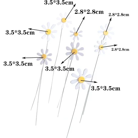 Acrylic Daisy Flower Cake Decoration 8pcs Happy Birthday Cake Topper Candy Bar Garden Party Favors DIY Kitchen Tools Decorating
Acrylic Daisy Flower Cake Decoration 8pcs Happy Birthday Cake Topper Candy Bar Garden Party Favors DIY Kitchen Tools Decorating