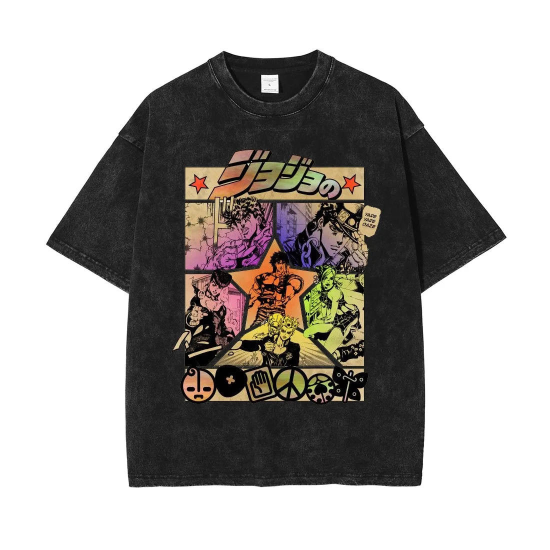 Men Tees Jojo's Bizarre Adventure Anime Washed T Shirt Oversized Graphic T-Shirts Manga Gift for Lover Y2k Tops Man Clothing
Men Tees Jojo's Bizarre Adventure Anime Washed T Shirt Oversized Graphic T-Shirts Manga Gift for Lover Y2k Tops Man Clothing