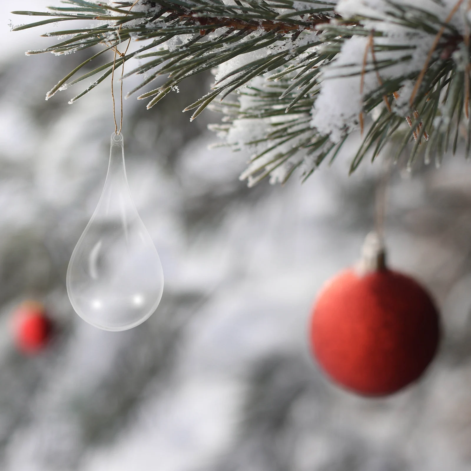 8pcs Drop Shaped Clear Fillable Plastic Balls for Hanging Holiday Decorations Wedding Party Favor DIY Ornament
8pcs Drop Shaped Clear Fillable Plastic Balls for Hanging Holiday Decorations Wedding Party Favor DIY Ornament