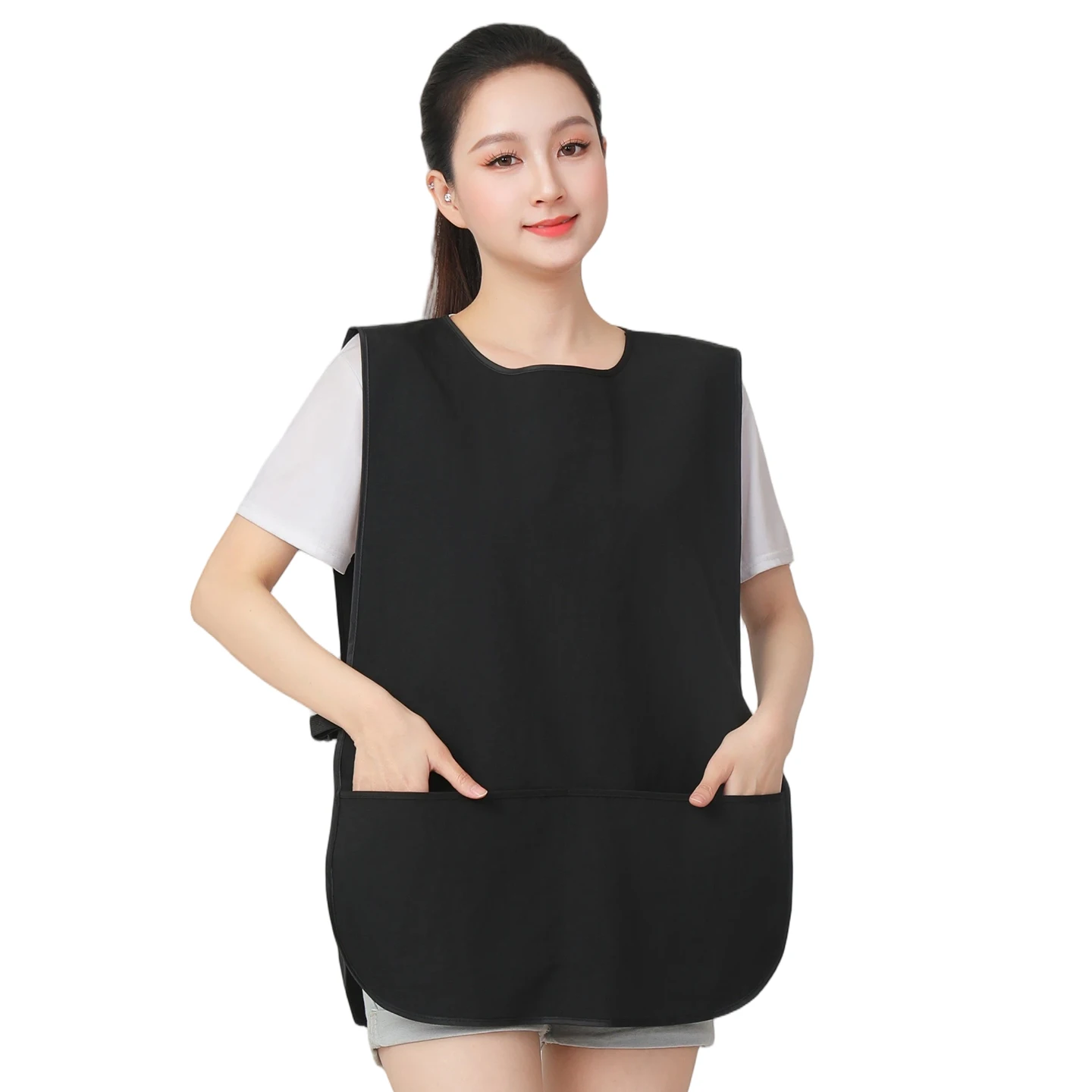 Dual-sided Sleeveless Barber Apron Vest, Waterproof Work Uniform for Hairdressing Nail Art Cafe Milk Tea Restaurant
Dual-sided Sleeveless Barber Apron Vest, Waterproof Work Uniform for Hairdressing Nail Art Cafe Milk Tea Restaurant