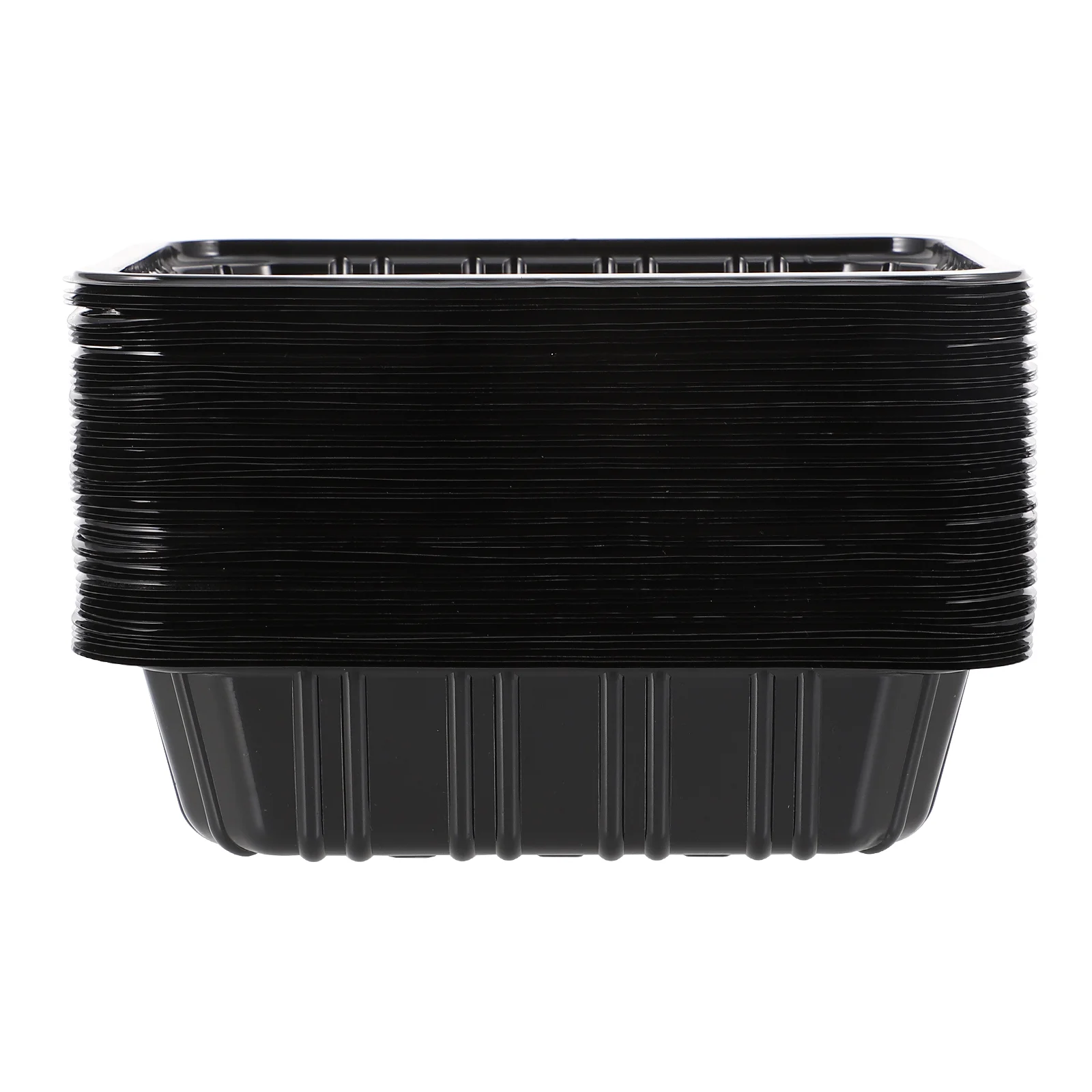 50 Pcs Disposable Packing Box Plastic Container Storage Fruit Boxes Meat Black Containers Food Grade Safe Practical
50 Pcs Disposable Packing Box Plastic Container Storage Fruit Boxes Meat Black Containers Food Grade Safe Practical