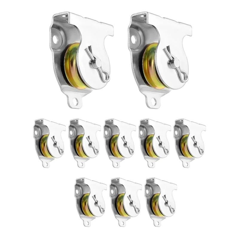 ABZC-10Pcs Wall Mount Pulleys For 3/8" Wire Or Rope- Ceiling Mount Single Pulley V-Groove Hardware Accessories 1-1/2"
ABZC-10Pcs Wall Mount Pulleys For 3/8" Wire Or Rope- Ceiling Mount Single Pulley V-Groove Hardware Accessories 1-1/2"