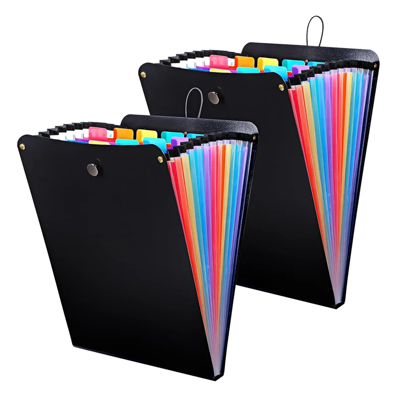 2 Pcs Expanding File Folder, 13 Pockets Vertical File Folder Accordion File Organizer,For Classroom,Office And Travel
2 Pcs Expanding File Folder, 13 Pockets Vertical File Folder Accordion File Organizer,For Classroom,Office And Travel