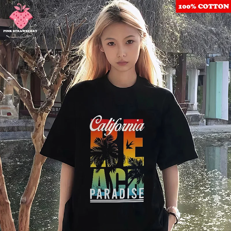 American California Letter Print T-shirt Women's Summer 2025 New 100% Cotton Short Sleeve t shirt Y2k Casual Top mens clothing
American California Letter Print T-shirt Women's Summer 2025 New 100% Cotton Short Sleeve t shirt Y2k Casual Top mens clothing
