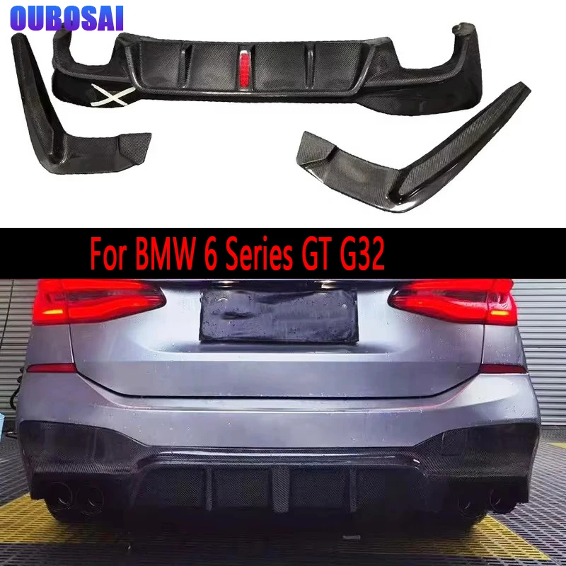 For BMW 6 Series GT G32 630 640 6GT Carbon Fiber Car Rear Bumper Diffuser Rear Splitters Spoiler Back lip Upgrade body kit
For BMW 6 Series GT G32 630 640 6GT Carbon Fiber Car Rear Bumper Diffuser Rear Splitters Spoiler Back lip Upgrade body kit