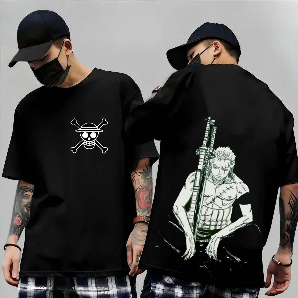 One Piece Japanese Anime Printed Men's T-Shirt Roronoa Zoro Harajuku Short Sleeve Luffy T-shirt Clothing Summer Tee Couple
One Piece Japanese Anime Printed Men's T-Shirt Roronoa Zoro Harajuku Short Sleeve Luffy T-shirt Clothing Summer Tee Couple