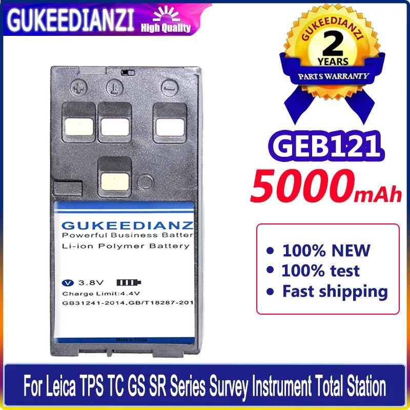 GUKEEDIANZI Battery GEB121 5000mAh For Leica TPS TC GS SR Series Survey Instrument Total Station Batteria
GUKEEDIANZI Battery GEB121 5000mAh For Leica TPS TC GS SR Series Survey Instrument Total Station Batteria