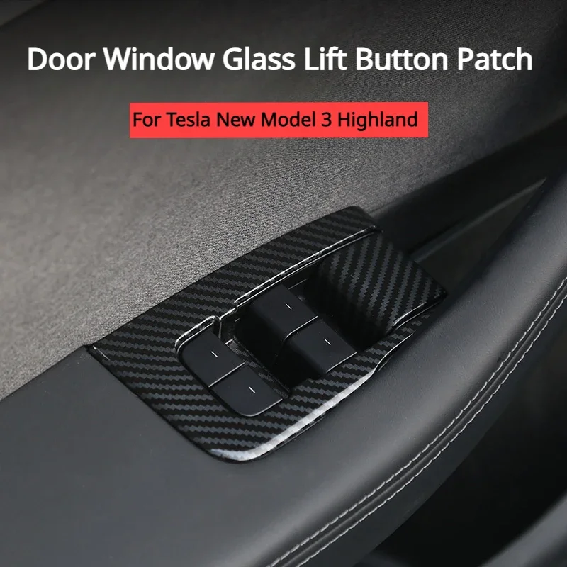 For 2024 Tesla New Model 3 Highland Door Window Glass Lift Button Patch Trim Cover Stickers Decal Car Decoration Accessories
For 2024 Tesla New Model 3 Highland Door Window Glass Lift Button Patch Trim Cover Stickers Decal Car Decoration Accessories