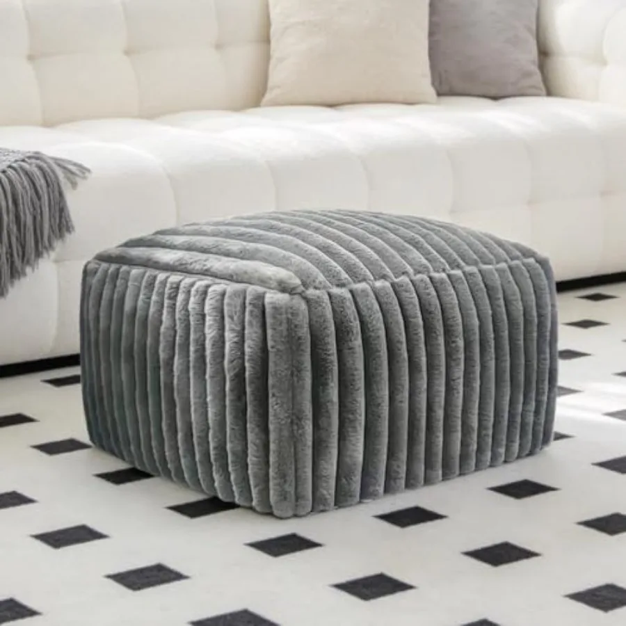 Suqre Stuffed Pouf Ottoman Stripe Poufs 21×21×10 inch with Foam Chunk Filling Floor Bean Bag Floor Chair Storage for Living Roo
Suqre Stuffed Pouf Ottoman Stripe Poufs 21×21×10 inch with Foam Chunk Filling Floor Bean Bag Floor Chair Storage for Living Roo