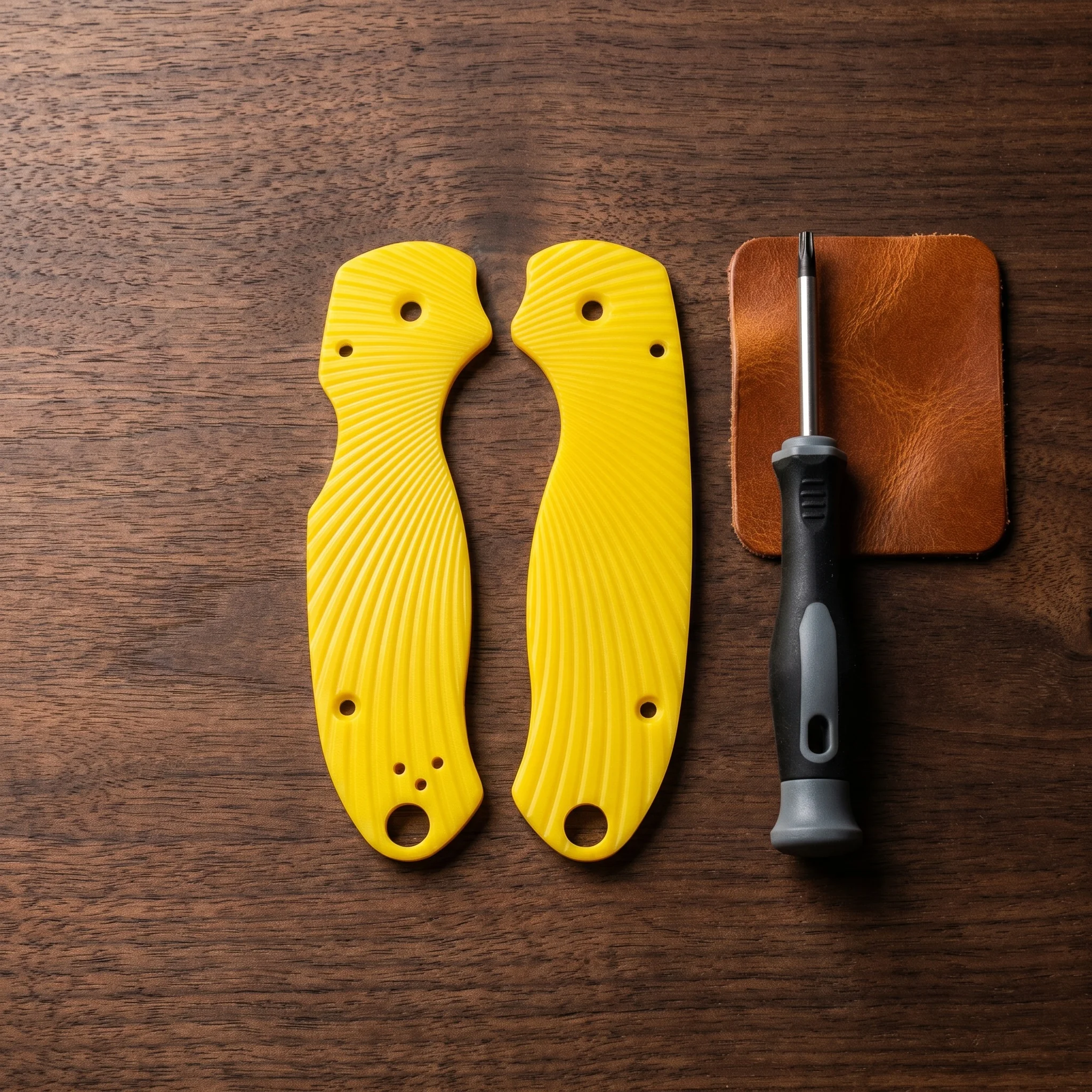 1 Pair G10 Handle Scales for C81 Folding Knives - Lightweight Replacement Parts, CNC Machined DIY Replacement Kit with Screws
1 Pair G10 Handle Scales for C81 Folding Knives - Lightweight Replacement Parts, CNC Machined DIY Replacement Kit with Screws
