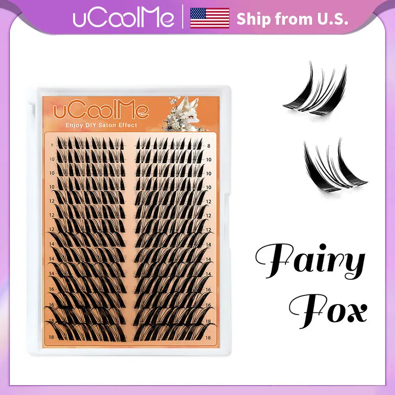 uCoolMe Lashes Fox Fairy Dramatic C Curl 112 Pcs Individual Anime Lash Clusters For Party DIY Natural False Eyelashes Extension
uCoolMe Lashes Fox Fairy Dramatic C Curl 112 Pcs Individual Anime Lash Clusters For Party DIY Natural False Eyelashes Extension