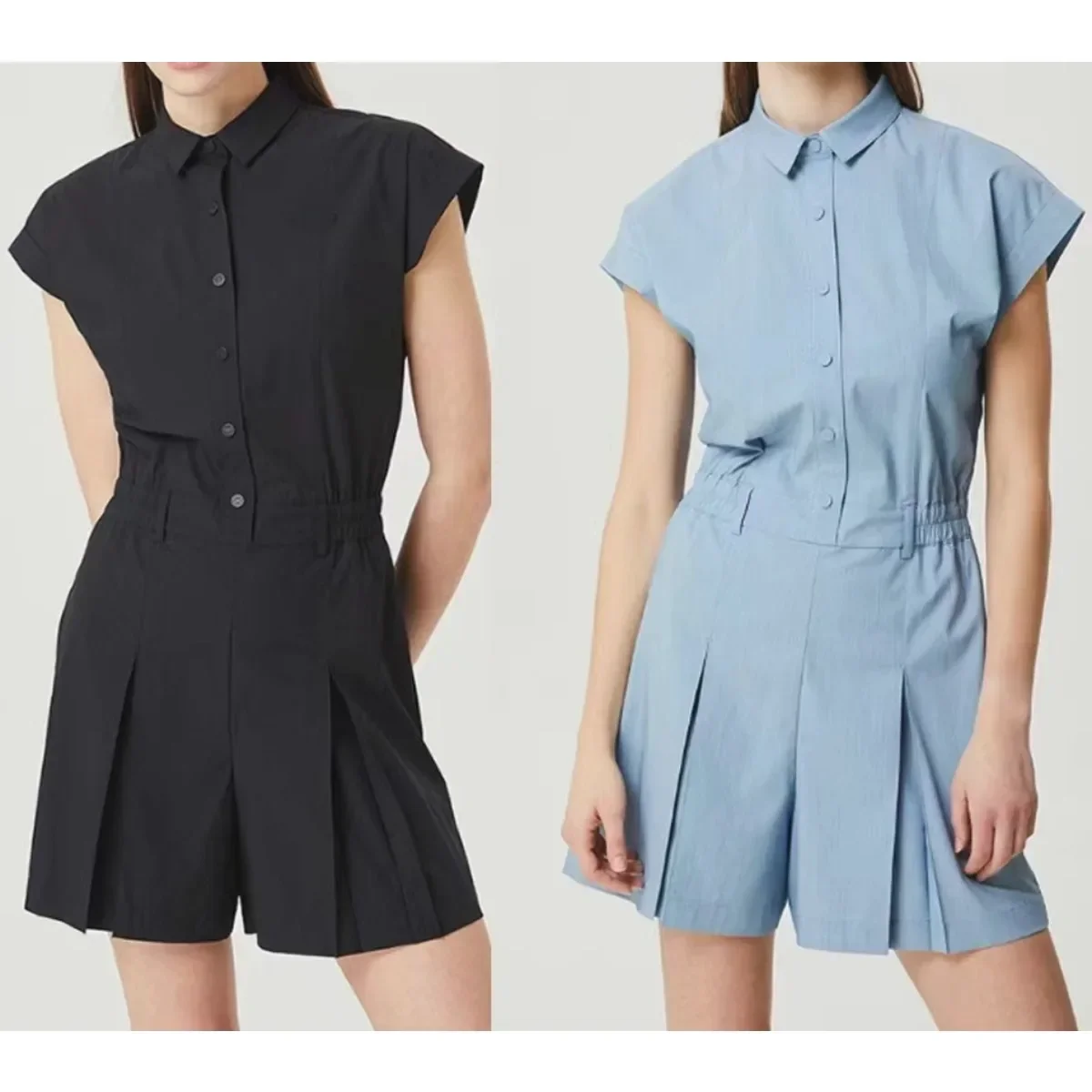 2024 Summer Women's Golf Clothing Casual and Breathable Thin Girls Lapel Short-sleeved Jumpsuit Shorts Comfortable and Versatile
2024 Summer Women's Golf Clothing Casual and Breathable Thin Girls Lapel Short-sleeved Jumpsuit Shorts Comfortable and Versatile