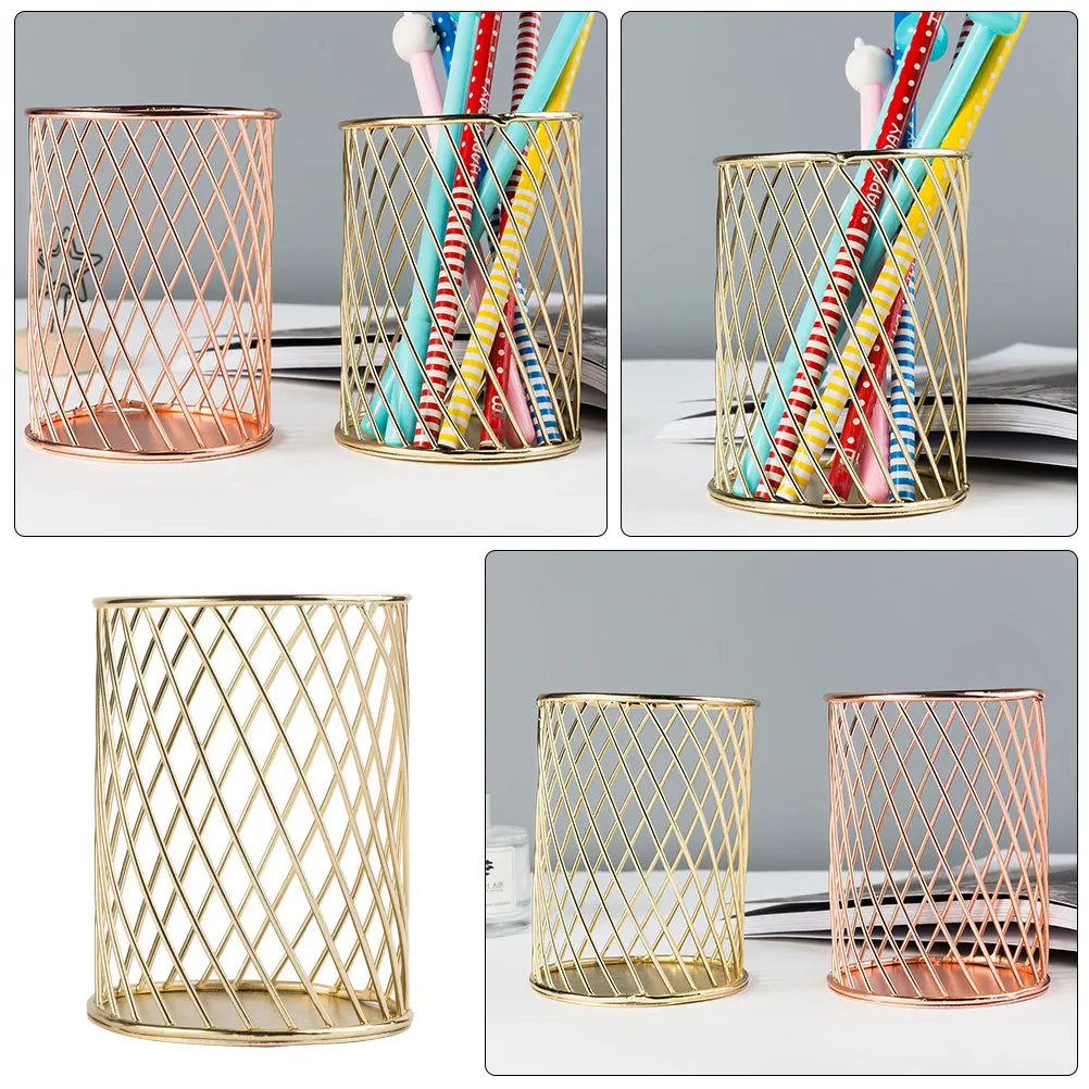 1Pcs Metal Hollow Pen Holder Desktop Organizer for Stationery Makeup Brushes Pens Iron Storage for Home Office 
1Pcs Metal Hollow Pen Holder Desktop Organizer for Stationery Makeup Brushes Pens Iron Storage for Home Office