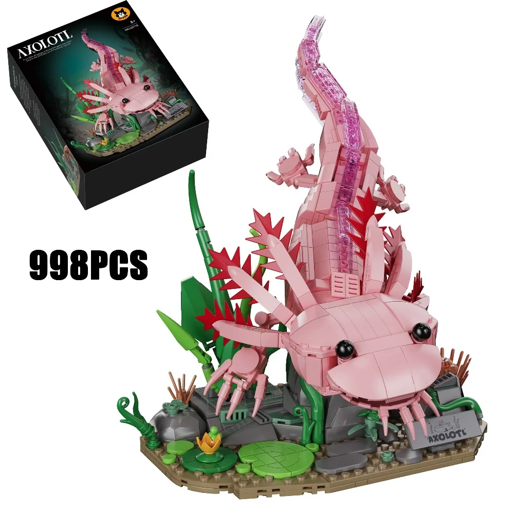 998PCS Creative Aquatic Amphibian Axolotl Model Building Blocks Construction Bricks Toy Birthday Gift For Children Kids
998PCS Creative Aquatic Amphibian Axolotl Model Building Blocks Construction Bricks Toy Birthday Gift For Children Kids