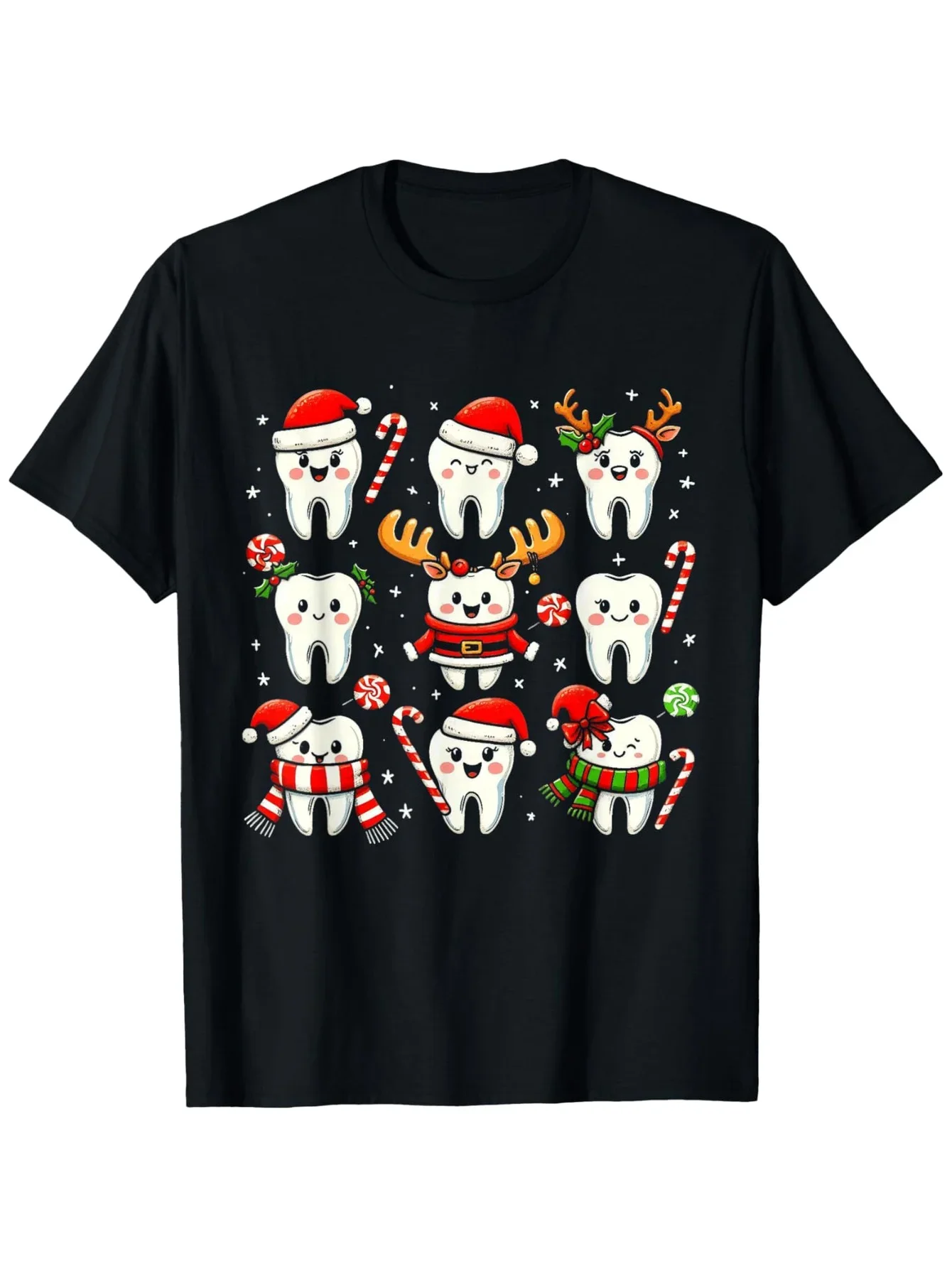 Cute Christmas Teeth Cartoon Graphic Tee Soft Breathable Cotton T-Shirt for Dentists
Cute Christmas Teeth Cartoon Graphic Tee Soft Breathable Cotton T-Shirt for Dentists