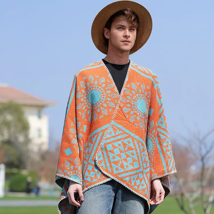 Autumn and Winter New Hooded Cape Shawl Warm Men's Hot Selling Split Cape Travel Driving Multi-purpose Poncho Siesta Cloak P1
Autumn and Winter New Hooded Cape Shawl Warm Men's Hot Selling Split Cape Travel Driving Multi-purpose Poncho Siesta Cloak P1