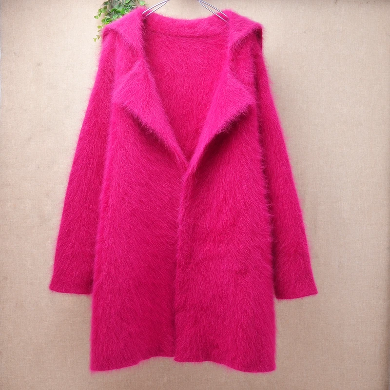 Heavy Thick Ladies Women Autumn Winter Clothing Pull Rose Hairy Mink Cashmere Knitted Suit Collar Loose Cardigans Sweater Jacket
Heavy Thick Ladies Women Autumn Winter Clothing Pull Rose Hairy Mink Cashmere Knitted Suit Collar Loose Cardigans Sweater Jacket