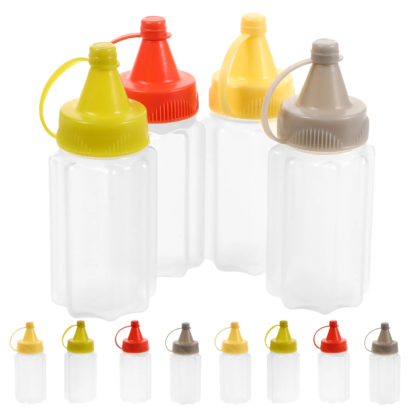 12pc Sauce Condiment Bottles Transparent Squeeze Kitchen Essential Plastic BBQ Ketchup Mustard Soy Dressing Containers
12pc Sauce Condiment Bottles Transparent Squeeze Kitchen Essential Plastic BBQ Ketchup Mustard Soy Dressing Containers