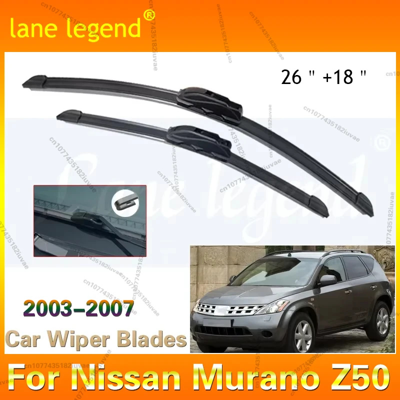 For Nissan Murano Z50 2003 2004 2005 2006 2007 Front Windshield Wiper Blades 2pcs Windscreen Window Accessories
For Nissan Murano Z50 2003 2004 2005 2006 2007 Front Windshield Wiper Blades 2pcs Windscreen Window Accessories