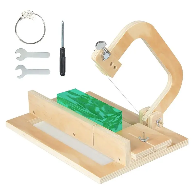 AB08-Adjustable Wire Soap Cutter, Wooden Soap Making Supplies With Replaced Stainless Steel Wires For Handmade
AB08-Adjustable Wire Soap Cutter, Wooden Soap Making Supplies With Replaced Stainless Steel Wires For Handmade