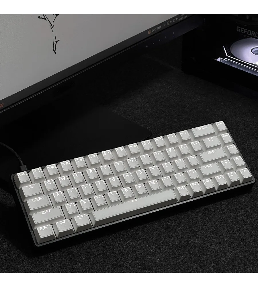 Light edge engraved keycap Halo character Light transmission Atmosphere sense PBT Original adaption Magnetic axis Mechanical
Light edge engraved keycap Halo character Light transmission Atmosphere sense PBT Original adaption Magnetic axis Mechanical
