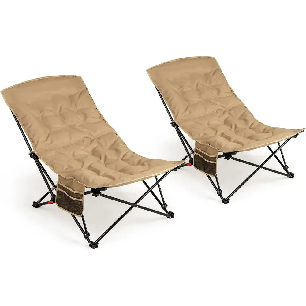 Set of 2 Padded Folding Chairs with Adjustable Backrest, Carry Bag, Suitable for Outdoors, Beach, Lawn, Travel, Sports, 500 lbs
Set of 2 Padded Folding Chairs with Adjustable Backrest, Carry Bag, Suitable for Outdoors, Beach, Lawn, Travel, Sports, 500 lbs