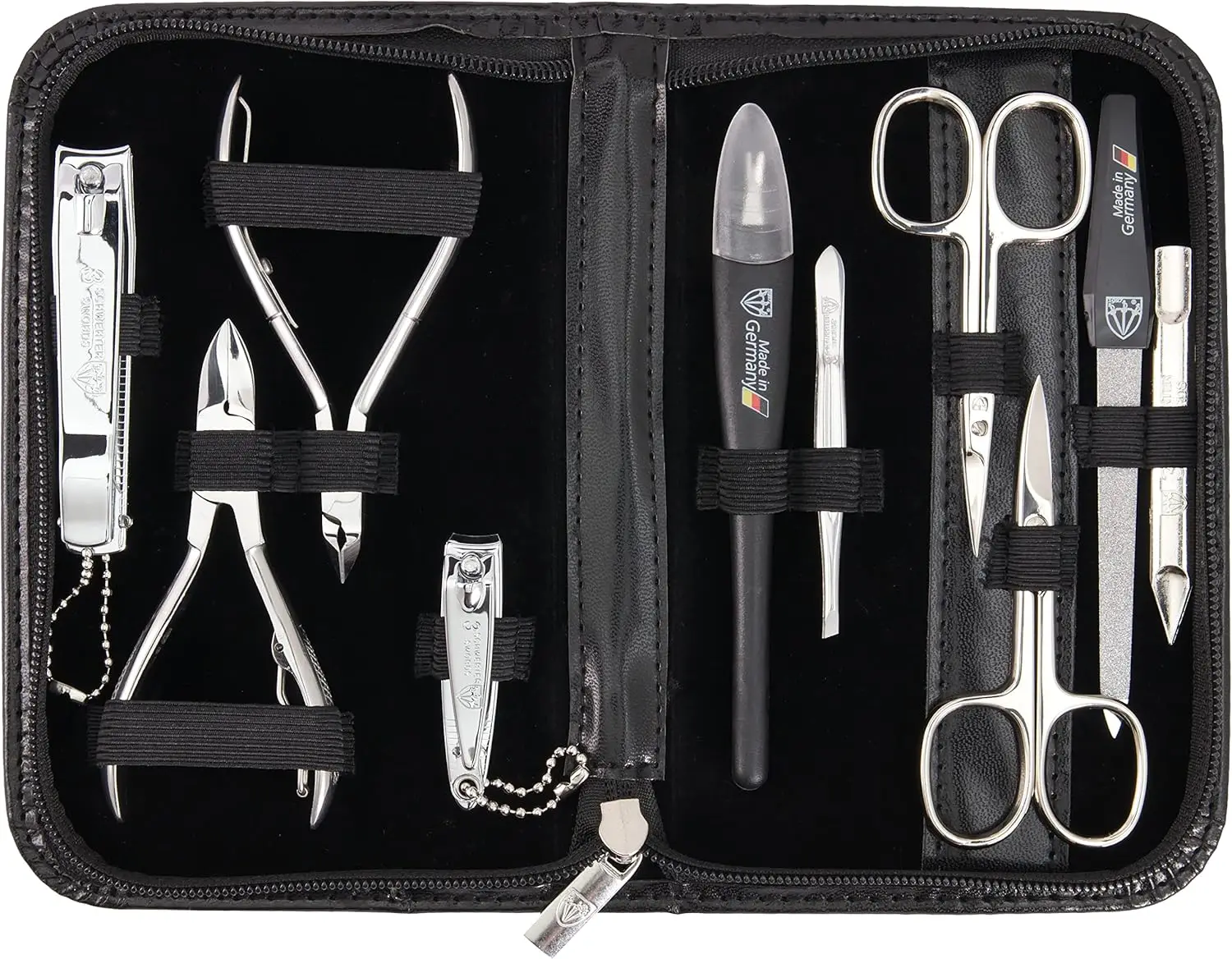 Professional 10-Piece Manicure Pedicure Kit with Leather Case for Nail Care, Scissors & Clipper Set in Gift Box
Professional 10-Piece Manicure Pedicure Kit with Leather Case for Nail Care, Scissors & Clipper Set in Gift Box