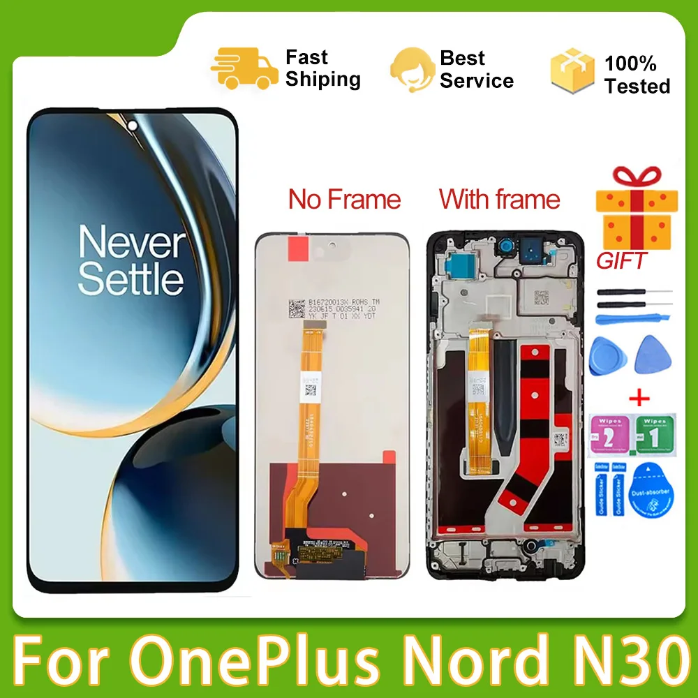 Tested 6.72" For OnePlus Nord N30 5G Full With Frame LCD Display CPH2513 Screen Touch Panel Digitizer Replacement Repair Parts
Tested 6.72" For OnePlus Nord N30 5G Full With Frame LCD Display CPH2513 Screen Touch Panel Digitizer Replacement Repair Parts